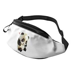 Netter Panda-Baby-Liebes-Herz-Fanny-Satz-Sport-beiläufige Hüfttasche für Frauen-Männer Modisch von AOOEDM
