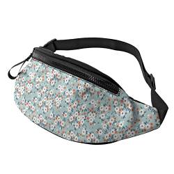 Niedliche kleine Florale Bauchtasche Sport Casual Hüfttasche für Damen Herren Modisch von AOOEDM