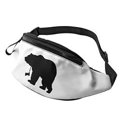 Pear Black Shadow Powerful Animal Fanny Pack Sport Casual Hüfttasche für Damen Herren Modisch von AOOEDM