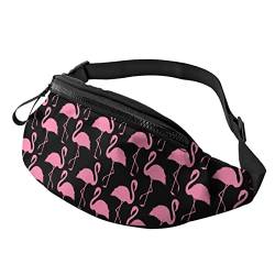 Rosa Flamingo Gürteltasche Sport Casual Hüfttasche für Damen Herren Modisch von AOOEDM