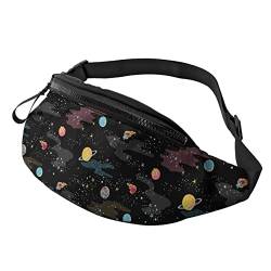 Space Planets Galaxy Gürteltasche Sport Casual Hüfttasche für Damen Herren Modisch von AOOEDM