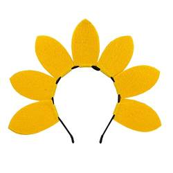 Lustiges Sonnenblumen-Haarband mit Blütenblättern, für Party, Kostüm, Stall, für Picknick, Pool-Partys, Sonnenblumen-Stirnbänder für Damen von AOOOWER