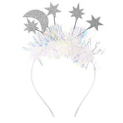 Valentinstag-Stirnband für Damen, Glitzer-Pailletten, Herz-Haarbänder, süße Liebesform, Bopper, Party-Haarschmuck, Geschenke, Seidenmaterial von AOOOWER