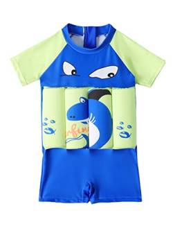 AOOPOO Kinder Badeanzug mit Schwimmhilfe Mädchen Jungen Unisex Schwimmender Shwimmanzug Bojenanzüge Entnehmbare Auftriebsbojen Ärmellos Float Anzug Einteiler Bademode Badebekleidung von AOOPOO