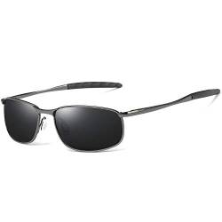 AORON Herren Sportbrille Polarisiert Sonnenbrille Outdoor UV400 Schutz Brille Fahrerbrille von AORON
