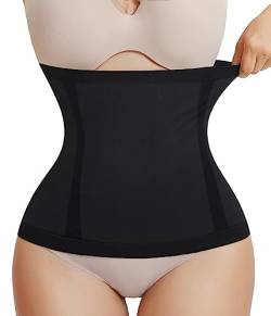 AOSBOEI Frauen Taille Trainer Shapewear Bauch Kontrolle Taille Cincher Body Shaper Für Gewichtsverlust Postpartale Erholung Gürtel, Schwarz, Large-X-Large von AOSBOEI