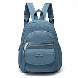 AOTIAN Mini Rucksack Für Mädchen Und Damen Leichtgewicht Kleine Lässiger Daypacks Tasche 7 Liter Hellblau von AOTIAN