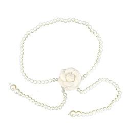 Neue zarte Kamelie Taille Kette Zubehör Perlen Gürtel Blumen schmuck für Röcke und Kleidung von AOYEAH