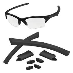AOZAN Ersatzsocken-Kits, kompatibel mit Oakley Half Jacke/Half Jacket XLJ Sonnenbrillen Gr. onesize, Schwarzes Gummi-Set von AOZAN