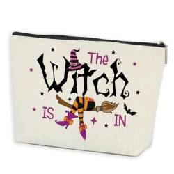 AOZHUO Halloween Make Up Bag Witchy Gifts Halloween Party Favor Witchcraft Supplies Makeup Organizer Bag Trick or Treat Cosmetic Bag Witch Stuff Wicca Goth Birthday Gifts for Women Witchcraft Lovers, von AOZHUO