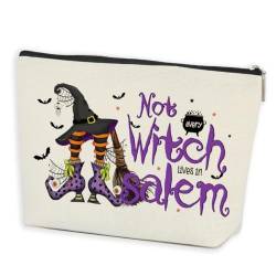 Halloween Make Up Bag Witchy Gifts Halloween Party Favor Witchcraft Supplies Makeup Organizer Bag Cosmetic Bag Witch Stuff Travel Essentials Wicca Goth Birthday Gifts for Friends Witchcraft Lovers, von AOZHUO