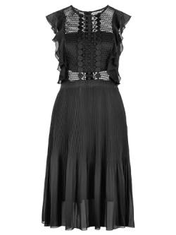 APART Cocktailkleid aus semitransparentem Georgette, schwarz, 34 von APART Fashion