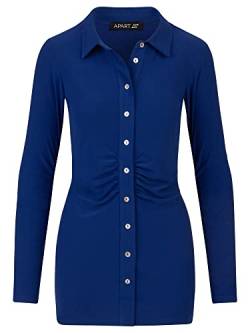 APART Fashion Damen Bluse Blouse, Blau, 38 EU von APART Fashion