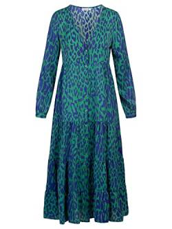 APART Fashion Damen Maxikleid Im Hängerchen-Style Dress, Schwarz-grün, 34 EU von APART Fashion