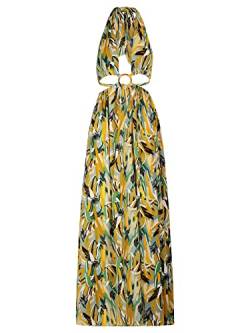 APART Fashion Langes Kleid mit Cut Out, grün-Multicolor, S von APART Fashion
