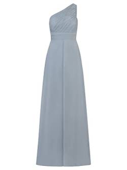 APART One-Shoulder Abendkleid mit weitem Chiffon Rockpart, hellblau, 42 von APART Fashion