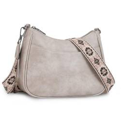 APHISON Handytasche zum Umhängen, PU Leder Crossbody Bag Damen Breiter Gurt, Umhängetasche Klein von APHISON