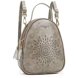 APHISON Rucksack Damen Klein Mini Rucksack Damen Kleiner Rucksack Damen Veganem Leder Elegant Rucksack Geldbörse Umhängetaschen Daypack Schultertasche Rucksackhandtaschen Tagesrucksack Reiserucksack von APHISON