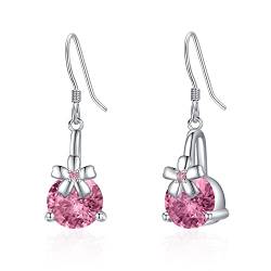 APLOMB Blumen Tropfen Ohrringe 925 Sterling Silber Kirschblüten Ohrringe Schmuck Haken Geschenk für Frauen Mädchen von APLOMB