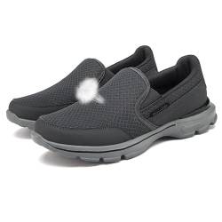 APLUSZ Slip On Sneakers Herren Turnschuhe Sportschuhe Fitness Sporthalle Freizeitschuhe Atmungsaktiv Leichtgewichts Joggingschuhe Bequem Laufschuhe Outdoor Walkingschuhe (Color : Gray, Size : 42 EU von APLUSZ