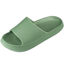 APREGGIO - Bequeme Sommer-Slide-Sandalen für Damen Grün | Leichte Badeschuhe mit Rutschfester Sohle | Ideal für Strand und Garten | Größe 39 EU von APREGGIO