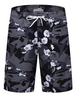 APTRO Herren Badehose Freizeit Short Schnelltrocknend Badeshorts Sportsshorts Camouflage K18 4XL von APTRO