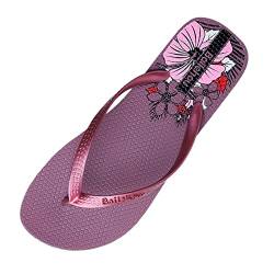 AQ899 Women's Flat Flip Flops Orthopedic Summer Slippers Leisure Beach Shoes with Patter Indoor Outdoor Shoes Arch Support Toe Separator von AQ899