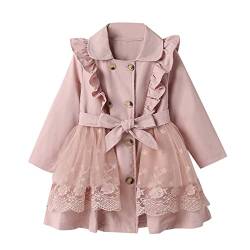 Baby Girls Warm Coat Toddler Kids Solid Patchwork Tulle Bowknot Rain Jacket Winter Coats Outfits Clothes Kawaii Clothes A-139 von AQ899