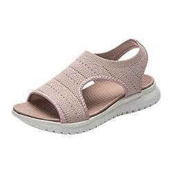 Women Sports Sandals Hollow out Open Toe Shoes with Ankle Straps Summer Flat Sole Outdoor Mesh Slippers Summer Sports Shoes von AQ899