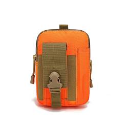 AQQWWER Armrucksack Männer Outdoor Gürteltasche Outdoor Gürtel Kleine Tasche Taille Packung Laufende Reise Camping Werkzeugtaschen (Color : Orange) von AQQWWER