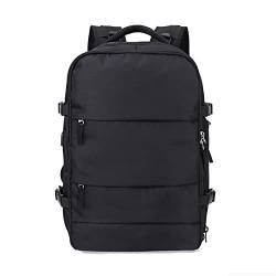 AQQWWER Damen Sporttasche Big Capactiy Travel Backpack Unisex Outdoor wasserdichte Tasche Multifunktionale Sporttasche für mit unabhängigen Schuhen Rucksack (Color : Black) von AQQWWER