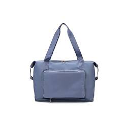 AQQWWER Damen Sporttasche Fitnessstasche wasserdichte Reisetasche Yoga Bag Multifunktionale Faltbare Erweiterung Lagerung Outdoor Bag Trockene und nasse Trennung (Color : Blue) von AQQWWER