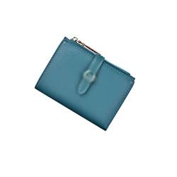 AQQWWER Geldbörsen für Damen Damen Geldbörse Kurz- und einfache ultradünne zweifache Zipper Multi Card Slots Brieftasche Weibliche Kartenhalter Kleine Kupplungsbeutel von AQQWWER