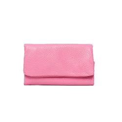 AQQWWER Geldbörsen für Damen Weiche Echtes Leder Key Case Brieftaschen Für Frauen Design Mini Kartenhalter Solide Farbe Damen Portable Münze Geldbörsen (Color : Pink) von AQQWWER