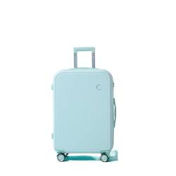 AQQWWER Gepäckset Carry On Luggage,travel Suitcase On Wheels,Luggage Set,Girl Women Trolley Luggage Bag,Rolling Luggage Case (Color : Blue, Size : 18") von AQQWWER