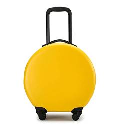 AQQWWER Gepäckset Luggage Check-in Box Suitcase Luggage Suitcase Universal Wheel Riding Box 18‘’ Inch (Color : Yellow) von AQQWWER