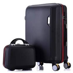 AQQWWER Gepäckset Luggage Set Travel Suitcase On Wheels Trolley Luggage Carry On Cabin Suitcase Women Bag Rolling Luggage Spinner Wheel (Color : 2, Size : 22") von AQQWWER