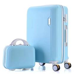 AQQWWER Gepäckset Luggage Set Travel Suitcase On Wheels Trolley Luggage Carry On Cabin Suitcase Women Bag Rolling Luggage Spinner Wheel (Color : 8, Size : 22") von AQQWWER