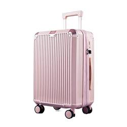 AQQWWER Gepäckset Oversized Luggage Women MenLarge Capacity Traveling Trolley Case Durable Suitcase Zipper Suitcase with Combin (Color : 4, Size : 22") von AQQWWER
