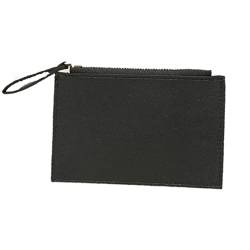 AQQWWER Handtaschen für Damen Women Wallets Zipper Leather Purse Mini Key Chain Small Wallet Multi-Card Bit Card Holder Card Holder (Color : Black) von AQQWWER