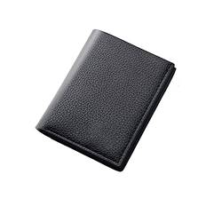 AQQWWER Herren Geldbörse Brieftasche Männer Mini Kreditkarteninhaber Gelddesign Für männliche berühmte Casyal Geldbörse Tasche Mini Kurz (Color : Black) von AQQWWER