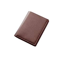 AQQWWER Herren Geldbörse Brieftasche Männer Mini Kreditkarteninhaber Gelddesign Für männliche berühmte Casyal Geldbörse Tasche Mini Kurz (Color : Bruin) von AQQWWER