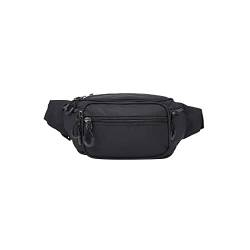 AQQWWER Hüfttasche Erwachsene Taille Tasche Multifunktionale Brusttasche Damen Sporttasche Männer Laufasche Tragbare Brieftasche (Color : Black) von AQQWWER