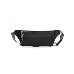 AQQWWER Hüfttasche Frauen Männer Sport Taille Taschen Crossbody Brieftaschen Reisen Telefon Taschen Mode Sporttasche Taille Taschen (Color : Black) von AQQWWER