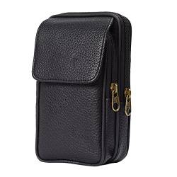 AQQWWER Hüfttasche Handtasche, Business-Gürteltasche, kleine Reisetasche, Telefon, wasserdichte Gürteltasche (Color : Black) von AQQWWER