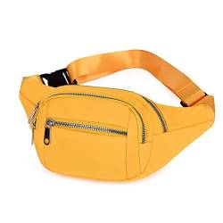 AQQWWER Hüfttasche Neue Fanny-Packung for Frauen Multi-Pocket-Tasche Taschen Mann Mode Bum Bag Reise Crossbody Brusttaschen Unisex Hüfttasche (Color : Yellow) von AQQWWER