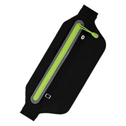 AQQWWER Hüfttasche Versteckte Gürteltasche, leichte Laufgürteltasche, wasserdicht, ultradünn (Color : Black) von AQQWWER