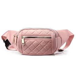 AQQWWER Hüfttasche Waist Bag for Women Female Sports Bum Bag Banana Bag Chest Pocket Casual Small Shoulder Money Pouch Purse (Color : Pink) von AQQWWER