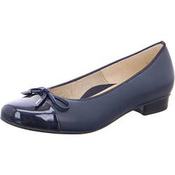 ARA Damen Bari Geschlossene Ballerinas, Blau Blau 80, 38.5 EU Schmal von ARA