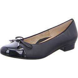 ARA Damen Bari Geschlossene Ballerinas, Schwarz, 37 EU Schmal von ARA